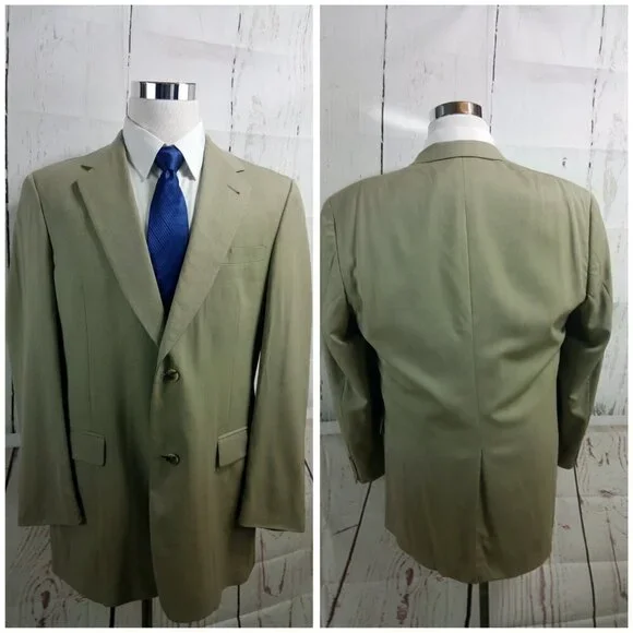 Austin Reed Dillard's 42L Light Tan Suit Blazer Sp - Picture 7 of 12